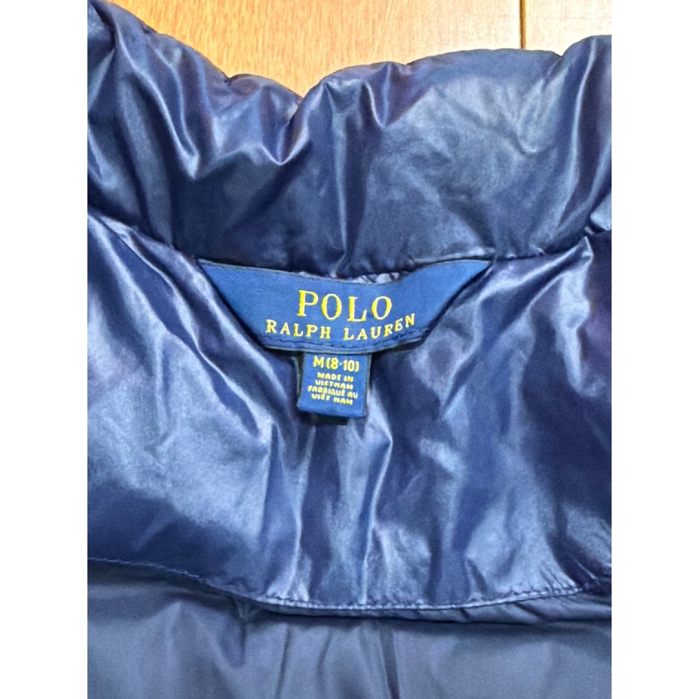 Polo Ralph Lauren Kids Navy Blue Quilted Down Puffer Jacket Size M 8-10 - Picture 5 of 10